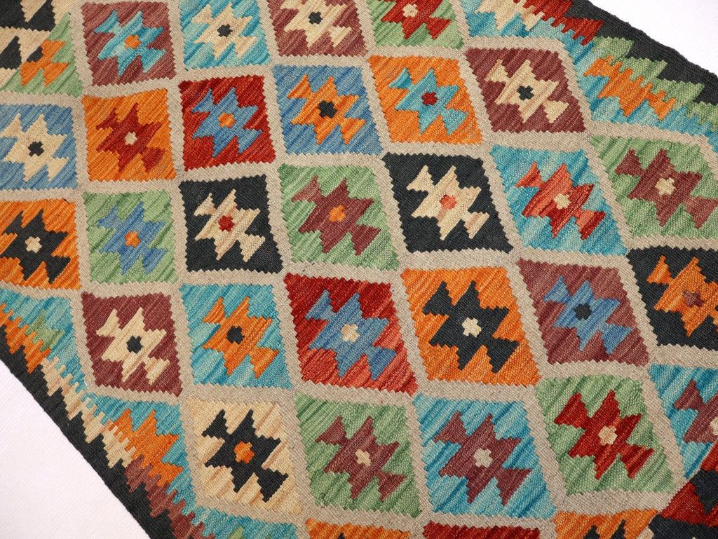 Afghan Maimana Kelim Teppich | 84 x 127 cm