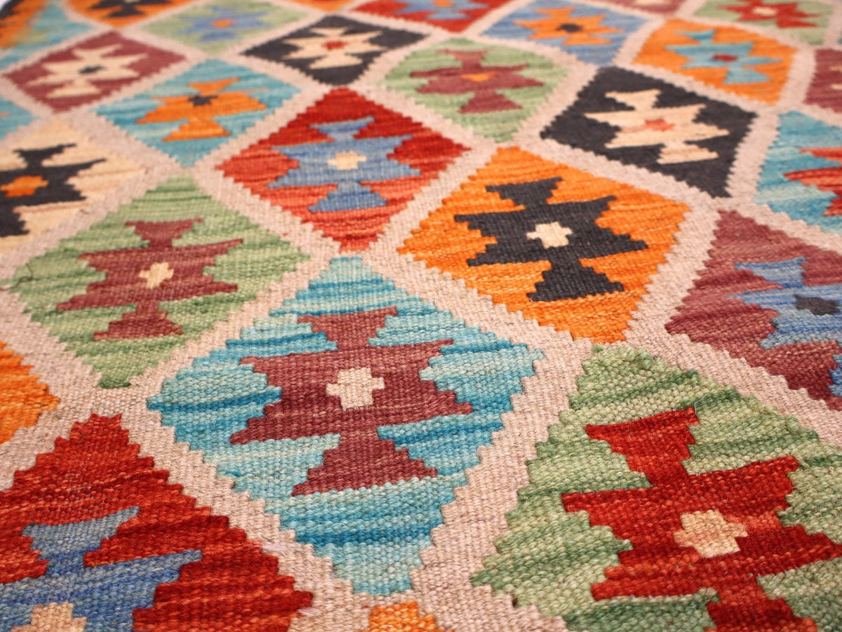 Afghan Maimana Kelim Teppich | 84 x 127 cm
