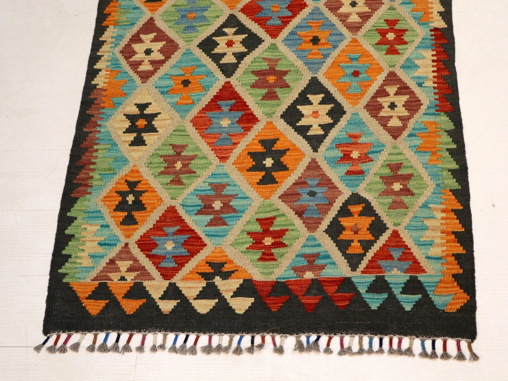 Afghan Maimana Kelim Teppich | 84 x 127 cm