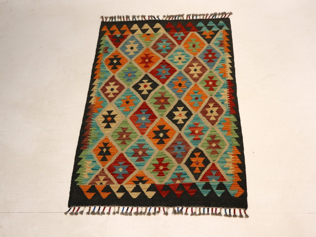 Afghan Maimana Kelim Teppich | 84 x 127 cm