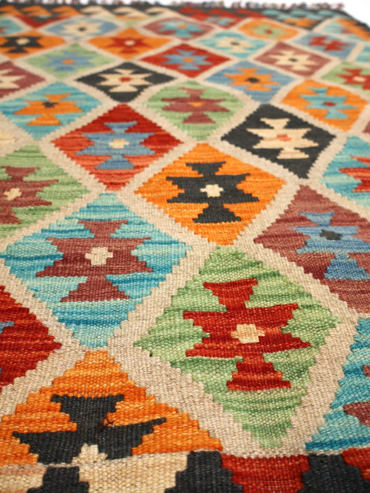 Afghan Maimana Kelim Teppich | 84 x 127 cm