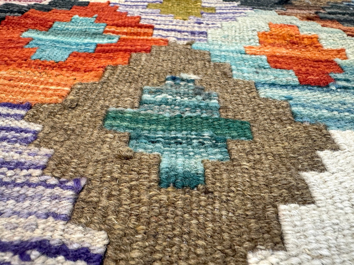 Afghan Maimana Kelim Teppich | 104 x 203 cm