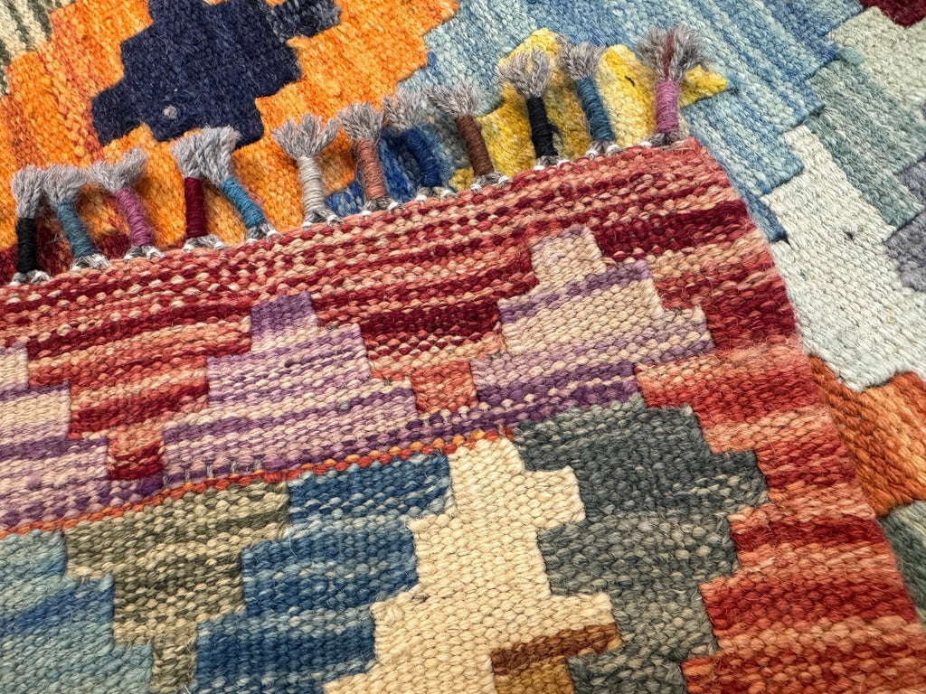 Afghan Maimana Kelim Teppich | 104 x 203 cm