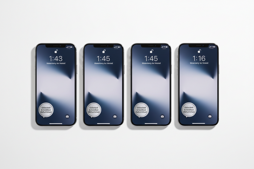 Apple iPhone Premium Certified Refurbished – Models 13, 14, 15, 16 (Unlocked)⁠