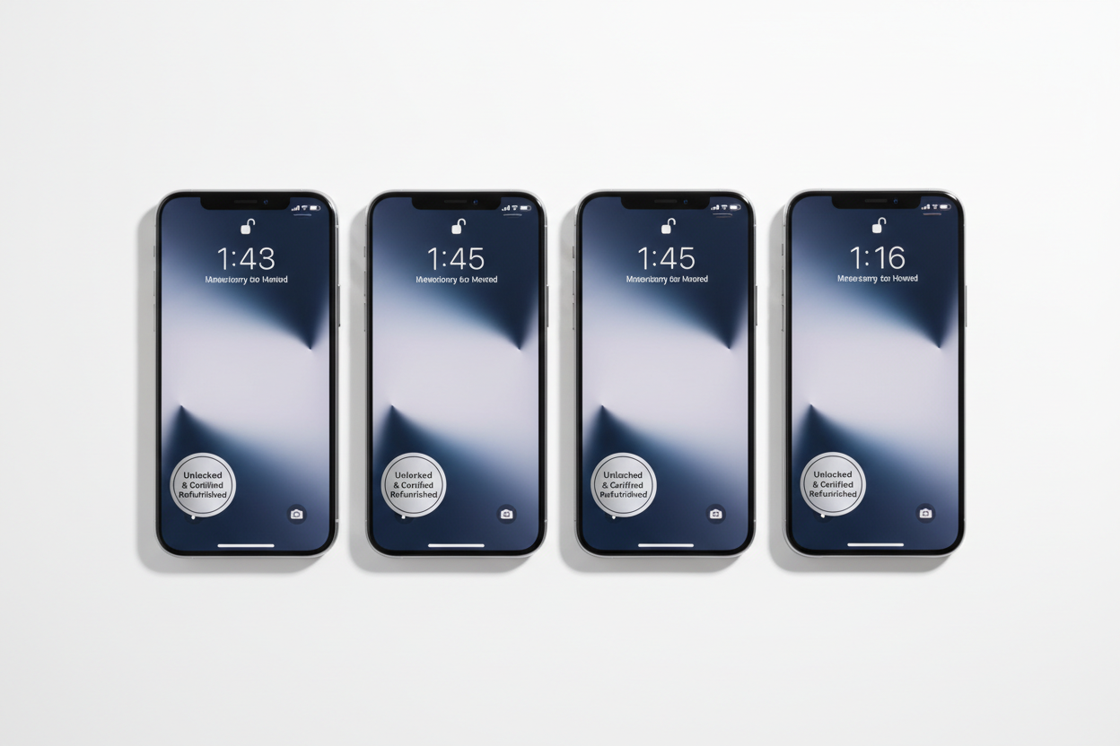 Apple iPhone Premium Certified Refurbished – Models 13, 14, 15, 16 (Unlocked)⁠