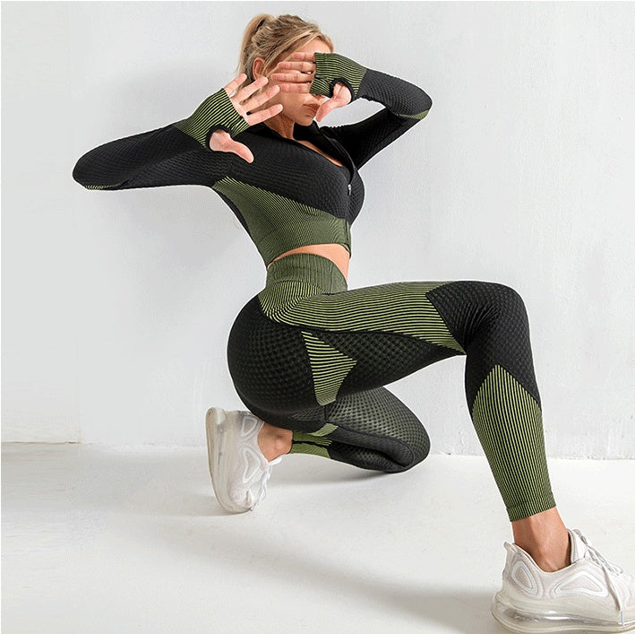 Damen-Yoga-Set – Stylisches Workout- & Fitness-Activewear-Outfit