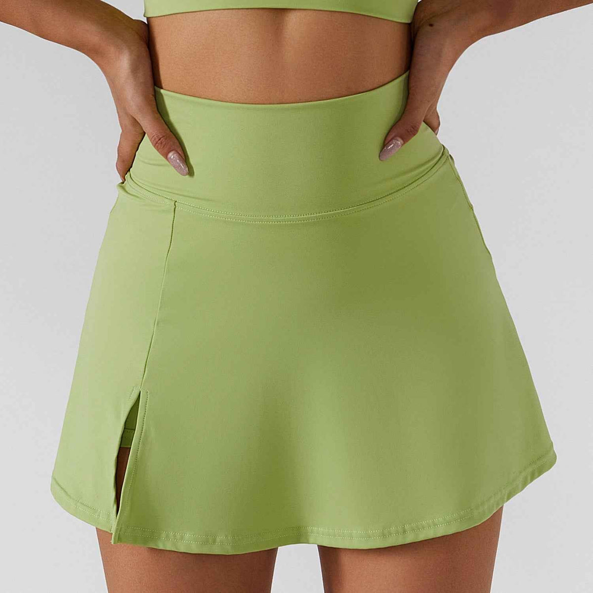 Geripptes One-Shoulder-Yoga-Set für Damen – Rückenfreies Sport-BH & Yogahose
