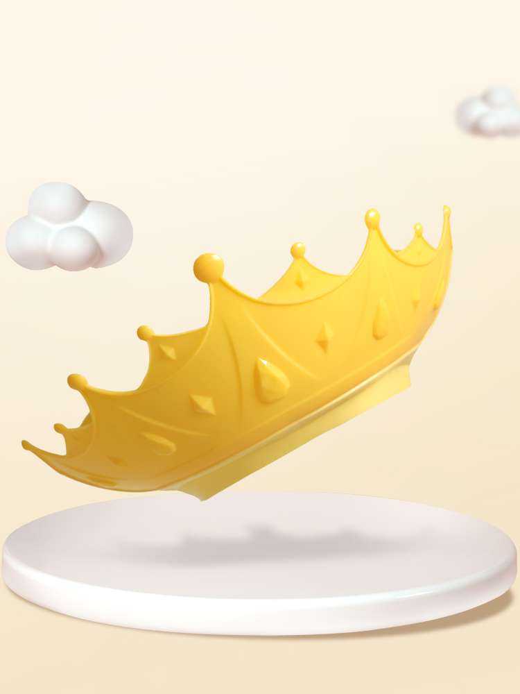 Baby Shower Bath & Shampoo Hat for Kids in a bright yellow crown design, perfect for fun bath time.
