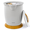 Cubo calentador de toallas para baño con portaroma y apagado automático-Gris