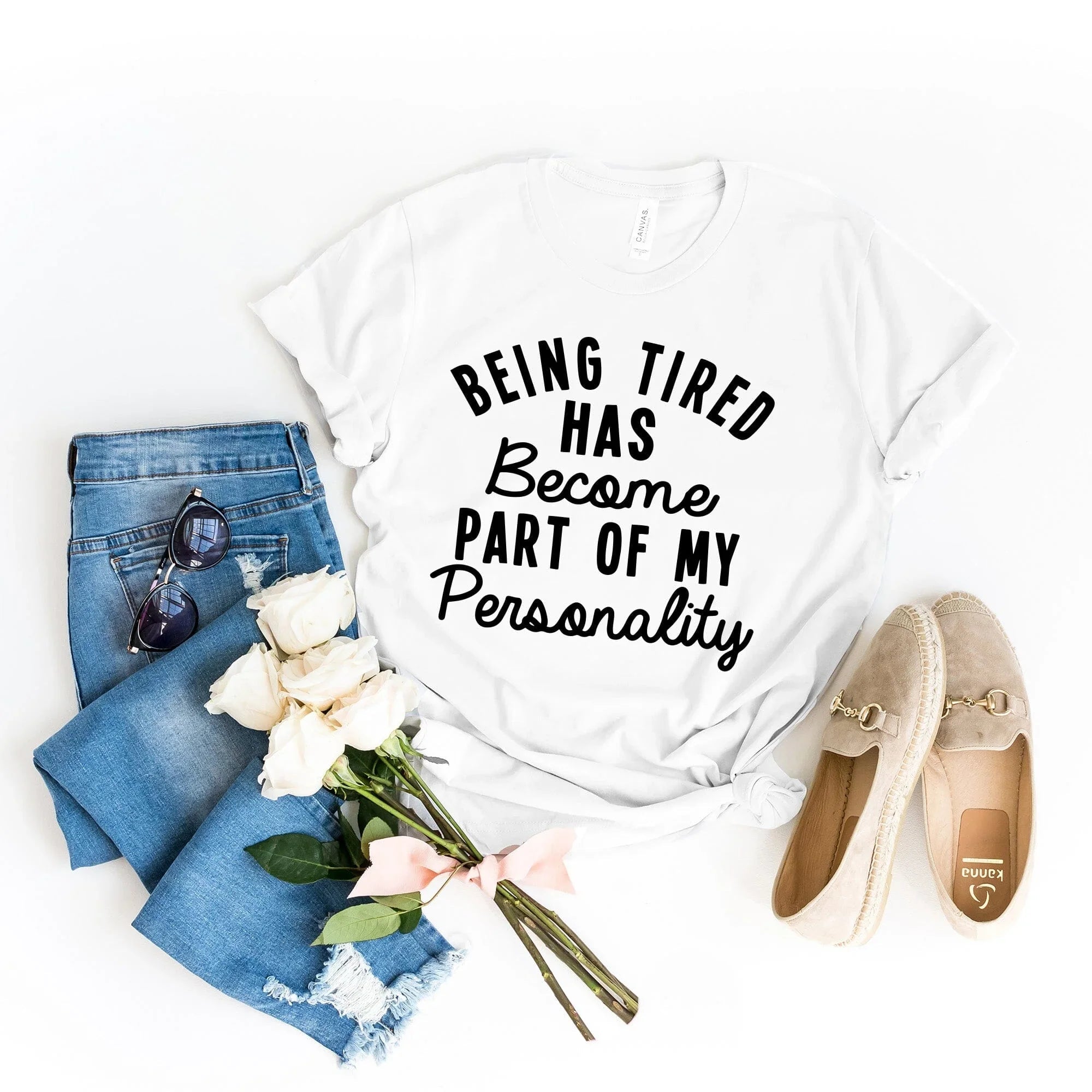 Being Tired Tee — Soft Unisex Graphic Tee for the Chronically Exhausted
