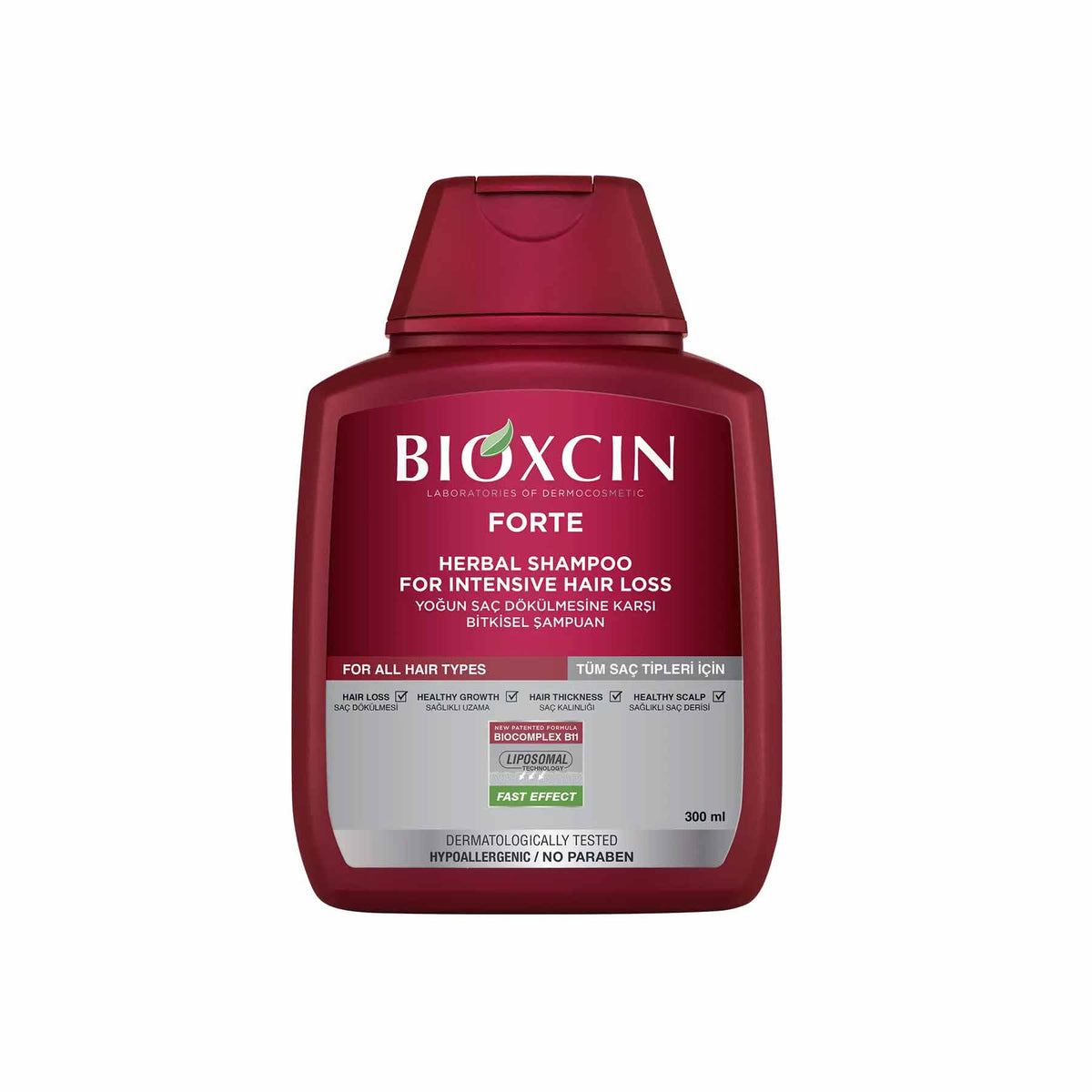 Bioxcin Forte Anti-Hair Loss Shampoo – For All Hair Types | Strengthening Daily Care