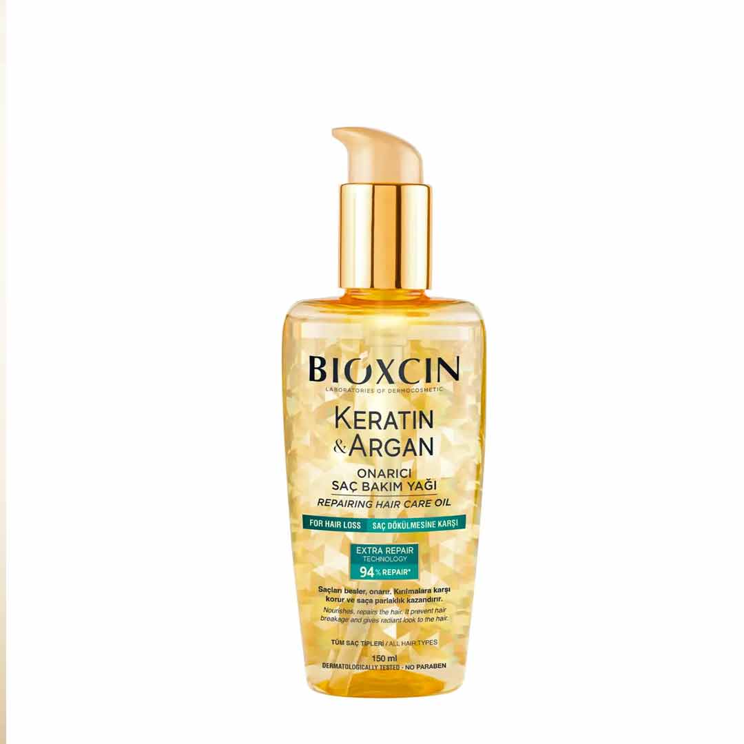 Bioxcin Repairing Hair Oil with Keratin & Argan – 150 ml