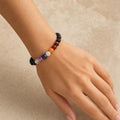Black Lava Chakra Bracelet - 8mm