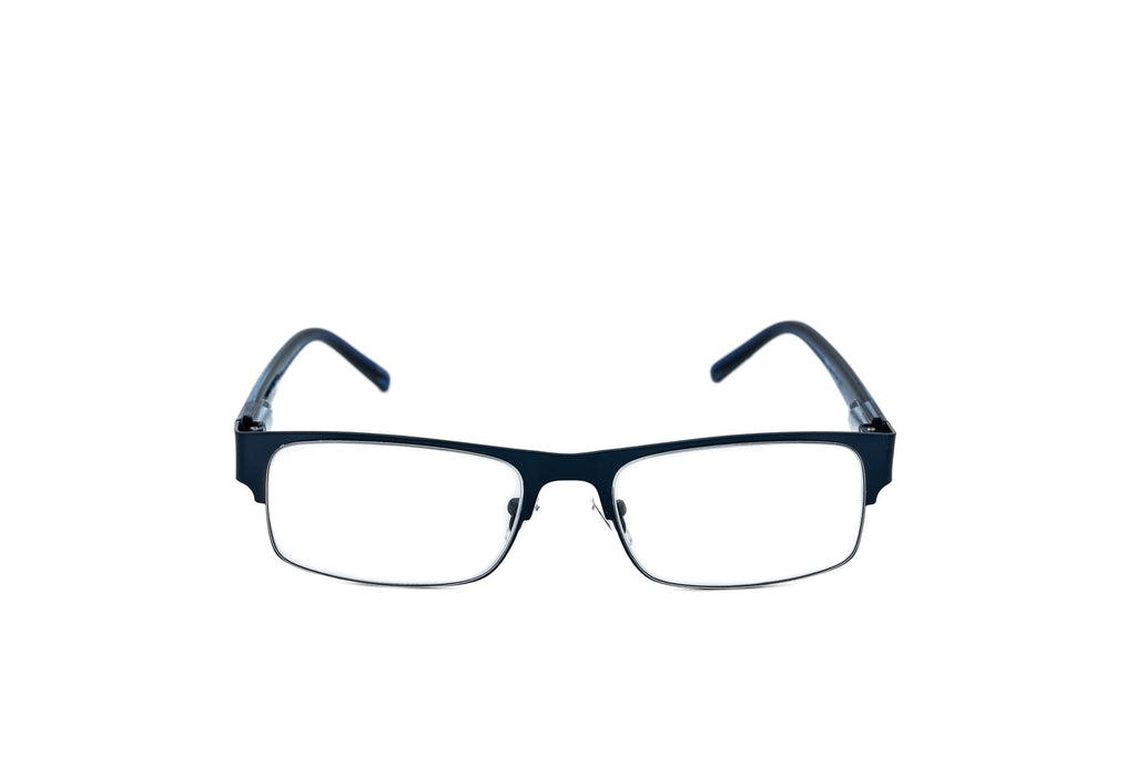 Boléro Alaric — Halbrand-Lesebrille in Rechteckform