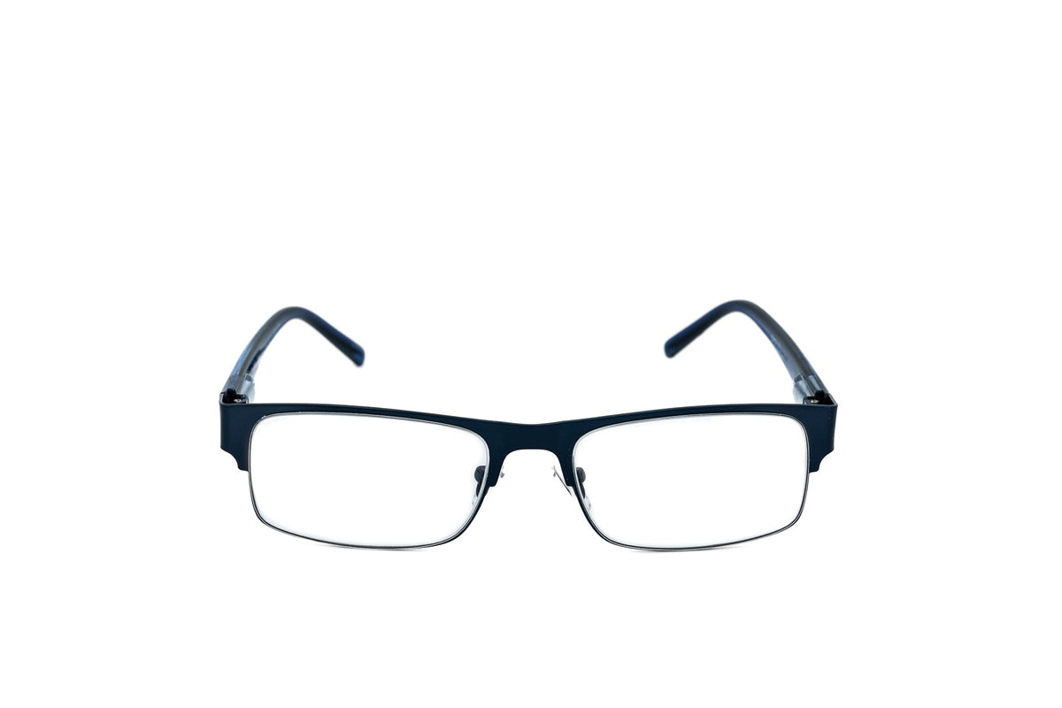 Boléro Alaric — Halbrand-Lesebrille in Rechteckform
