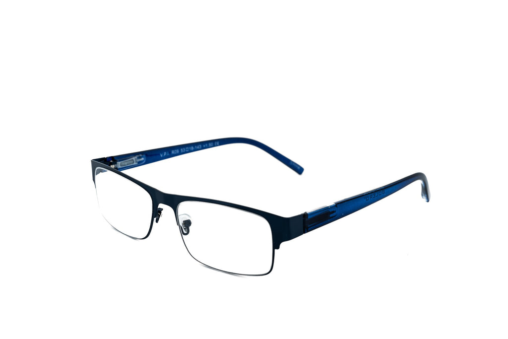 Boléro Alaric — Halbrand-Lesebrille in Rechteckform