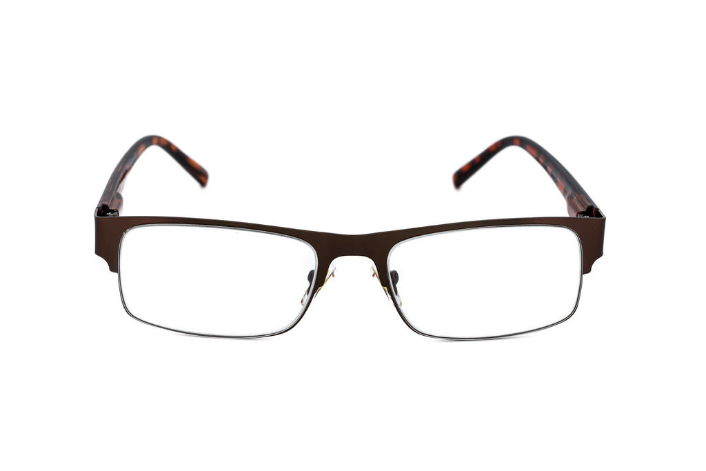 Boléro Alaric — Halbrand-Lesebrille in Rechteckform