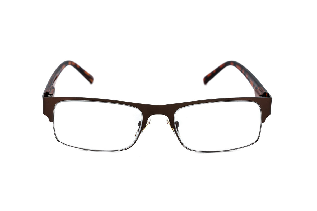 Boléro Alaric — Halbrand-Lesebrille in Rechteckform