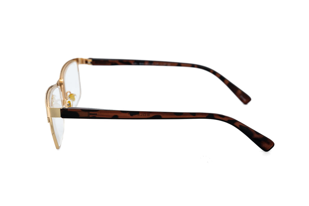 Boléro Alaric — Halbrand-Lesebrille in Rechteckform
