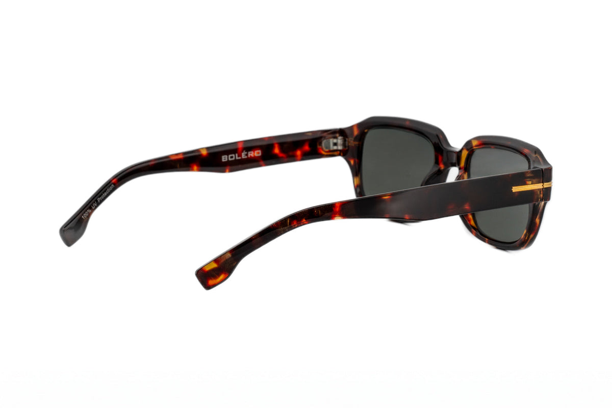 Lunettes de soleil rectangulaires rétro Boléro Rhea