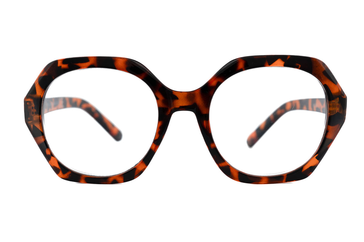 Boléro Saffron — Gafas de lectura geométricas extragrandes