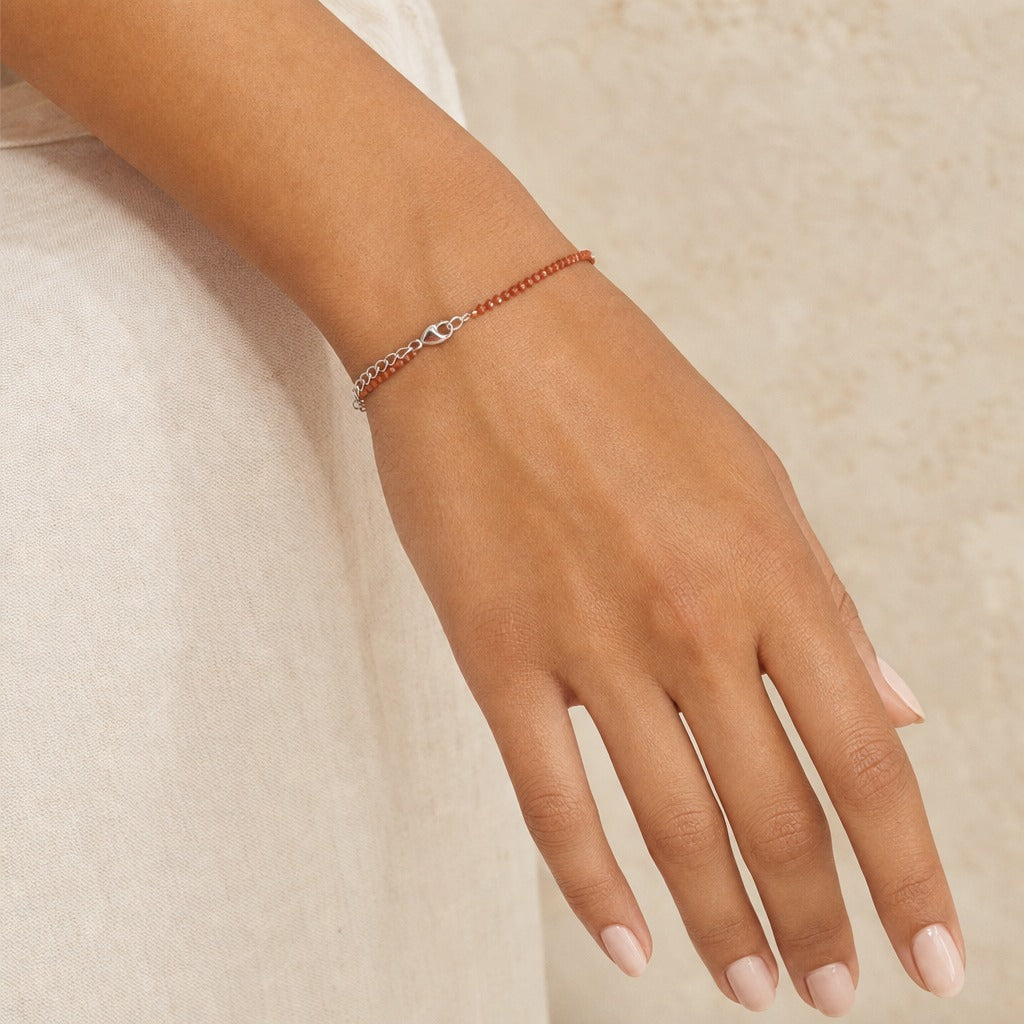 Armband aus braunem Goldfluss - 2-3 mm