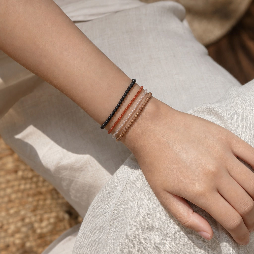 Armband aus braunem Goldfluss - 2-3 mm