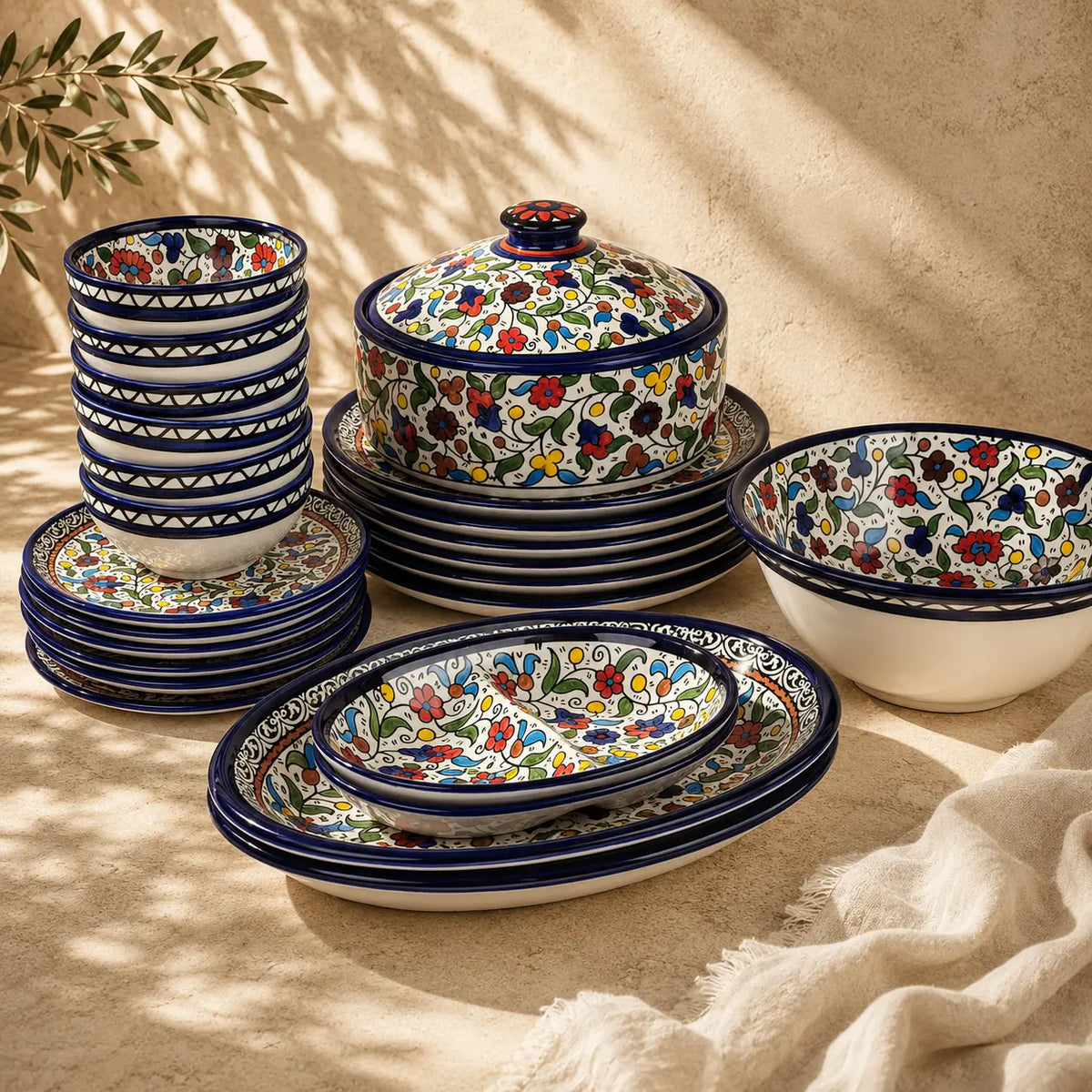 Handcrafted Ceramic Dinnerware Set for 6 – Luxury Tableware Dinner Set & Homeware Decor