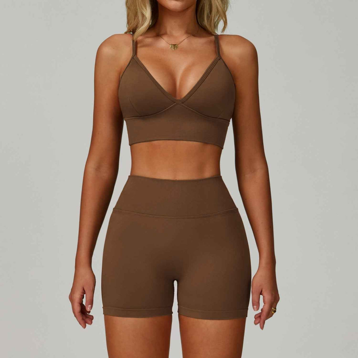 Nahtloses Yoga-Set für Damen – Formender, schnelltrocknender Sport-Activewear