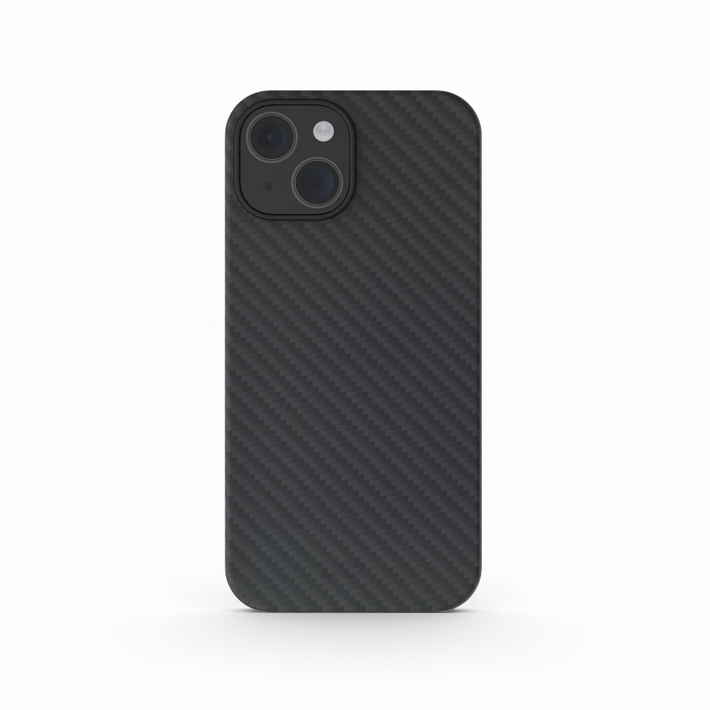 Funda de fibra de aramida real para iPhone 15