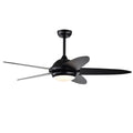 Ventilador de techo con luces y 3 tonos de luz - negro