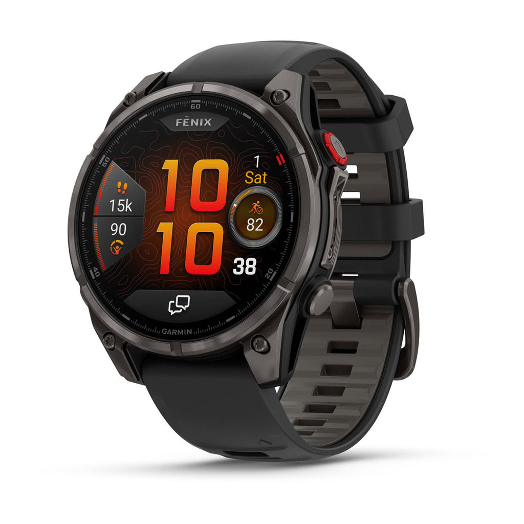 fēnix® 8 Pro – 47 mm AMOLED カーボン・グレー DLC チタン