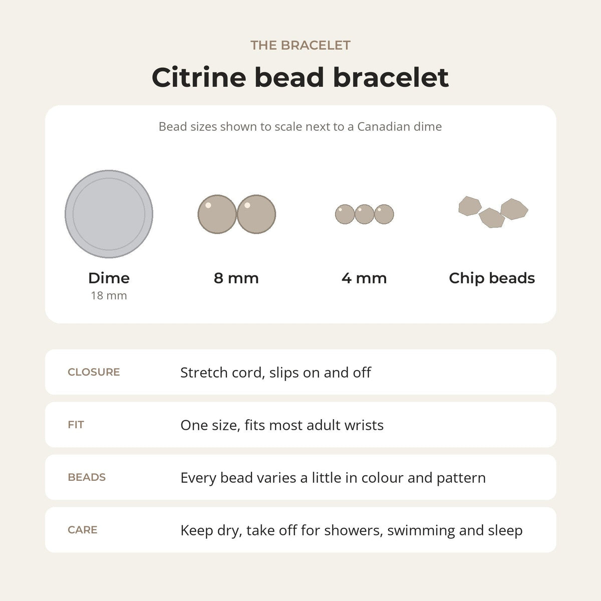 Citrine Chip Bracelet (Enhanced)