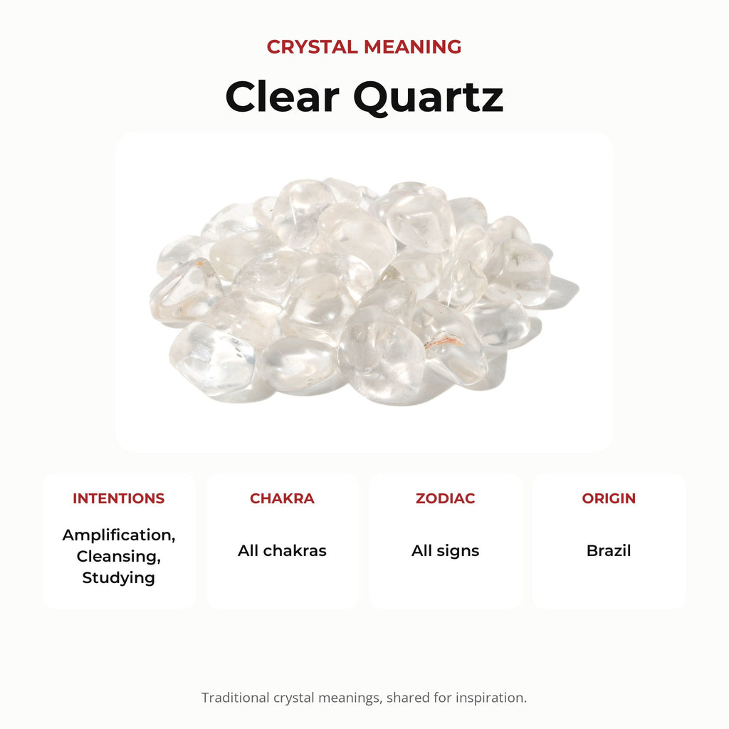 Clear Quartz E Tumbled Stones