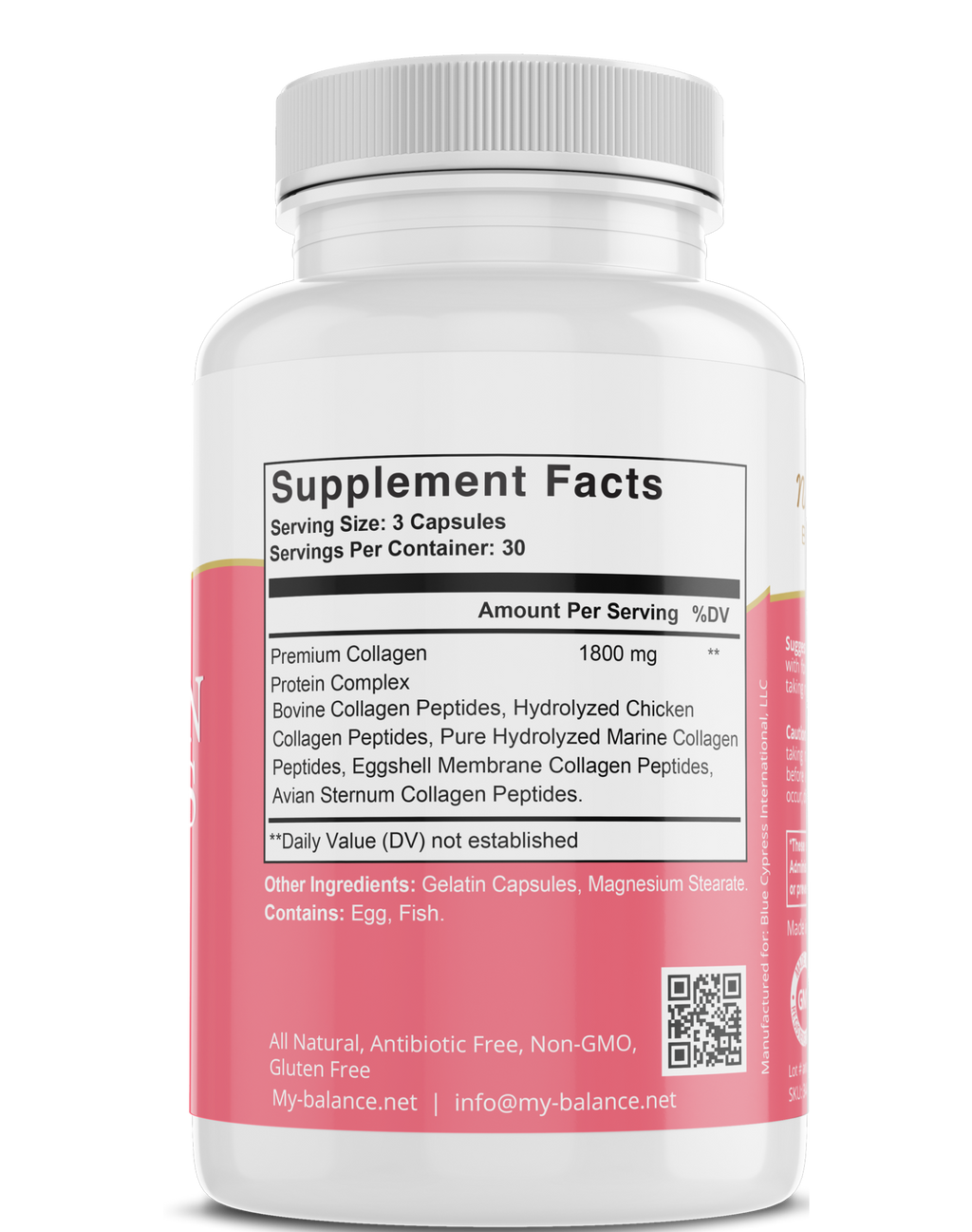Collagen Peptides Types I, II, III, V & X — Skin, Joints, Bones & Muscle Support