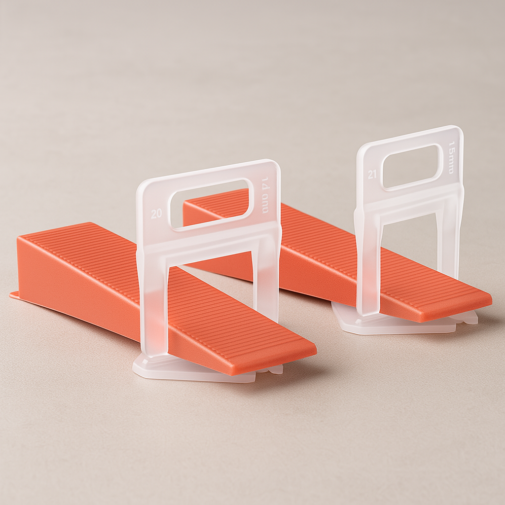 Tile Leveling Wedges (Red, 100‑Pack) – Reusable & Lippage‑Free