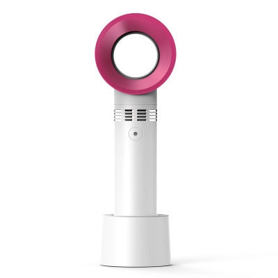Rechargeable USB Bladeless Fan Portable Handheld Cooling Desk Mini Fan Copper Hecuba