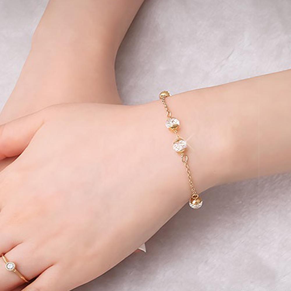 Madison 14K Gold Plated Chain Bracelet Yellow Pandora