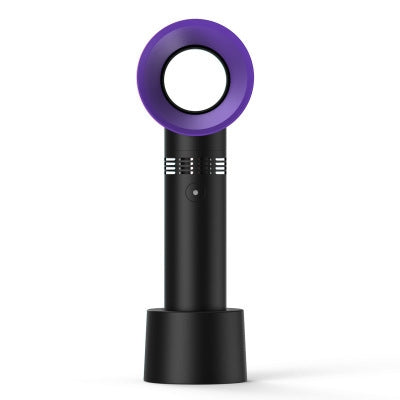 Rechargeable USB Bladeless Fan Portable Handheld Cooling Desk Mini Fan Copper Hecuba