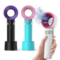 Rechargeable USB Bladeless Fan Portable Handheld Cooling Desk Mini Fan Copper Hecuba