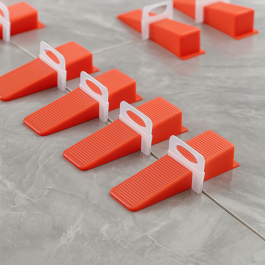 Tile Leveling Wedges (Red, 100‑Pack) – Reusable & Lippage‑Free