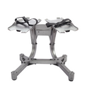 Soporte giratorio para mancuernas ajustables
