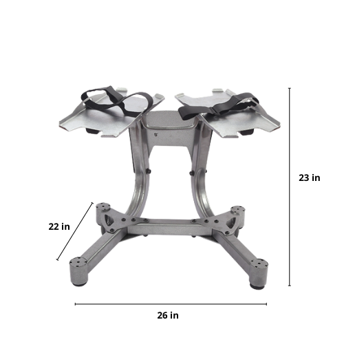 Soporte giratorio para mancuernas ajustables