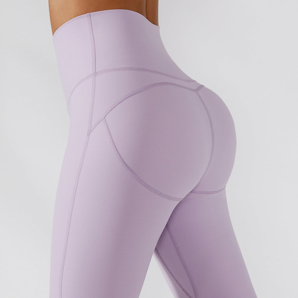 Geripptes One-Shoulder-Yoga-Set für Damen – Rückenfreies Sport-BH & Yogahose