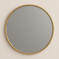 Miroir de salle de bain rond Ondelle — Cadre métallique fin, 24″ et 32″