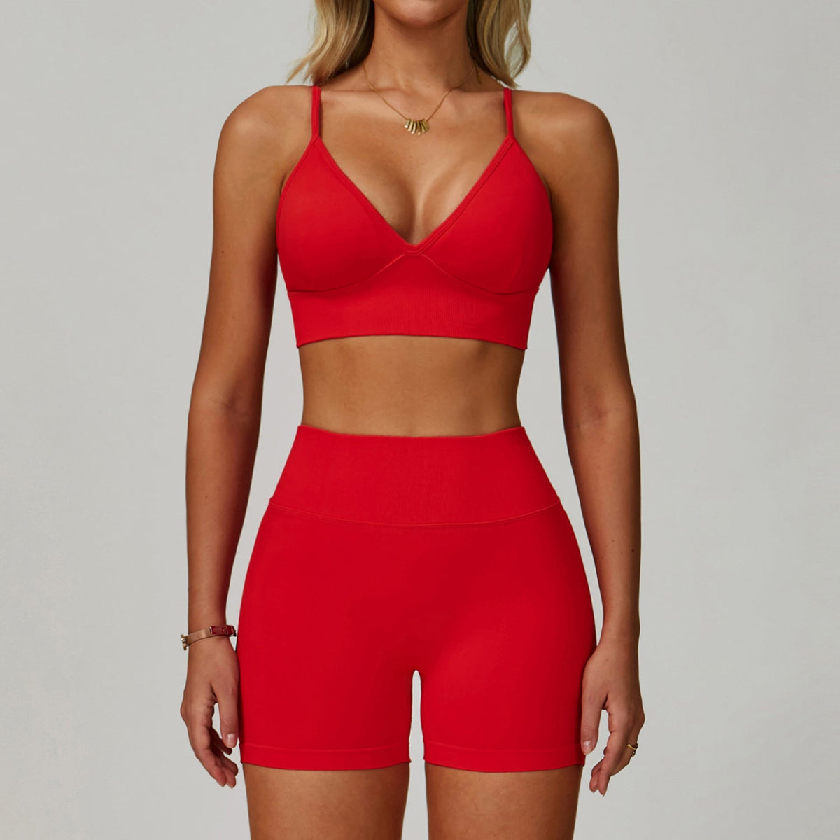 Nahtloses Yoga-Set für Damen – Formender, schnelltrocknender Sport-Activewear