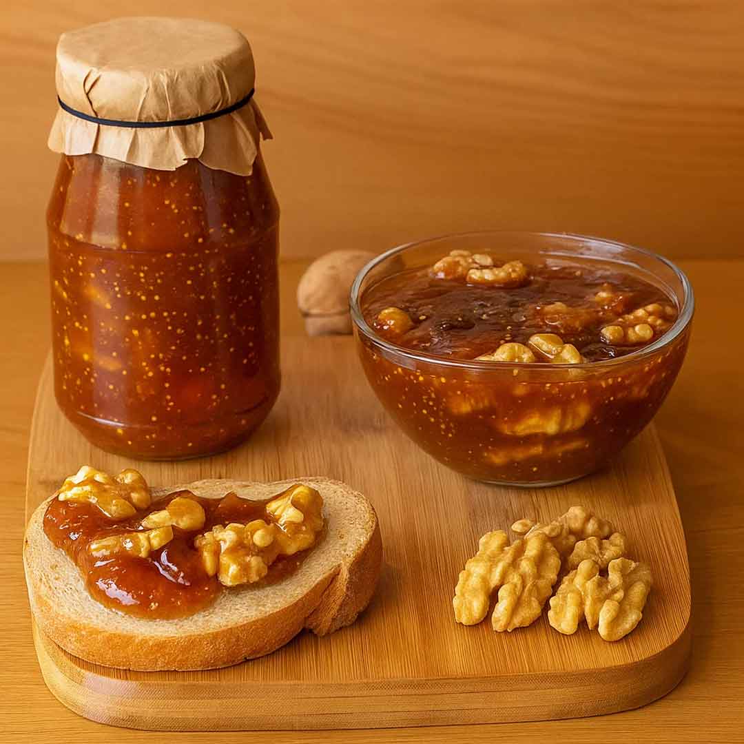 Rayhana Organics Fig Jam with Walnuts – 400g