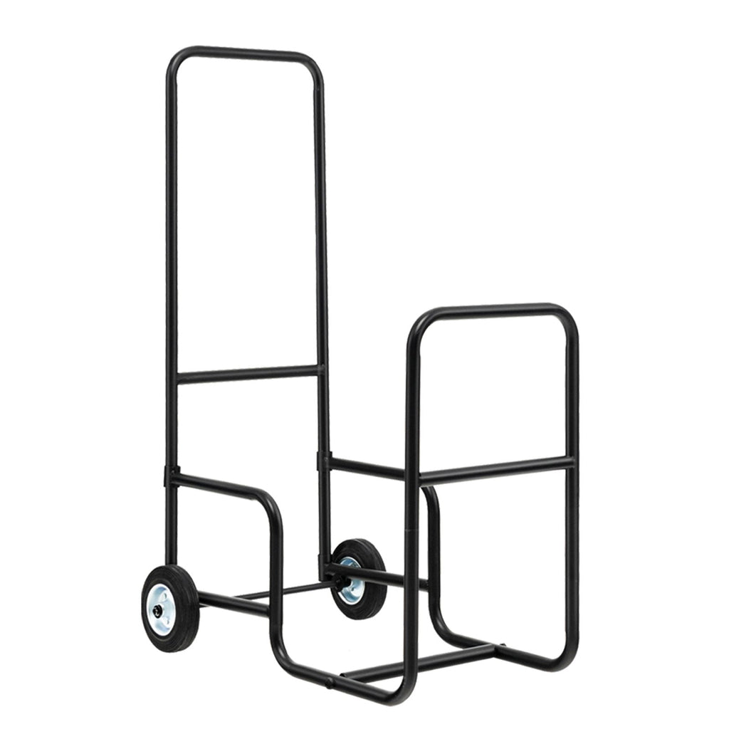 Chariot de transport de bûches avec roues antidérapantes et résistantes à l'usure