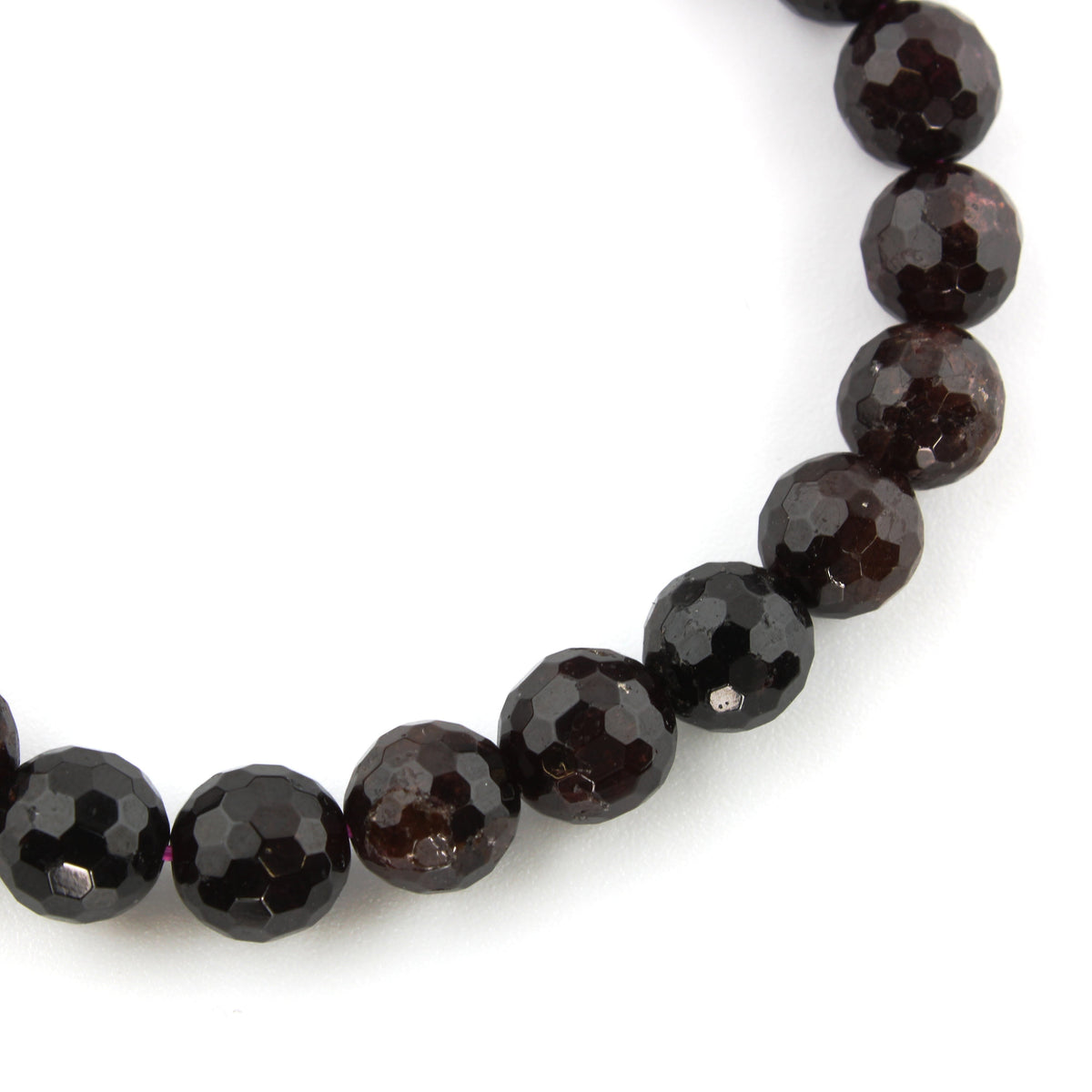 Granat B facettiertes Rundarmband - 8 mm