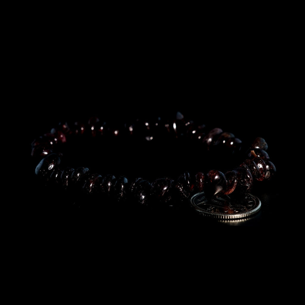 Garnet Bead Bracelet